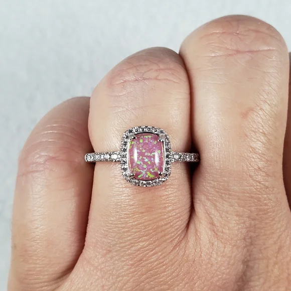 18k Pink Opal Ring - Picture 7 of 8